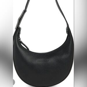 Longchamp Black Half-Moon Shoulder Bag (Large)